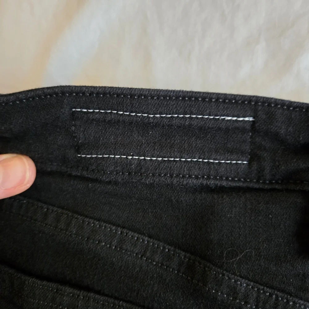 Rag & Bone sz 24 Nina High Rise Ankle Cigarette black jeans with frayed hem - Picture 13 of 13